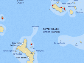 Seychelles map Seychelles